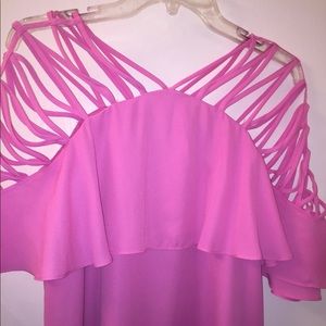 NWOT GIANNI BINI PINK STRAPPY ONE OF A KIND DRESS